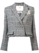 Adam Lippes Tweed Fitted Blazer - White