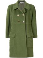 Yves Saint Laurent Vintage Double-breasted Coat - Green