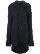 Comme Des Garçons Pre-owned Chunky Knit Long Cardigan - Grey