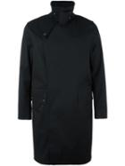 Mackintosh Single Breasted Coat, Men's, Size: 2, Black, Cotton