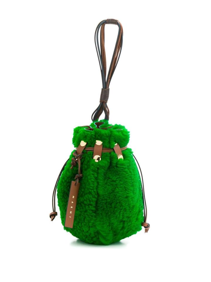 Marni Bindle Clutch - Green