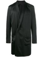 Haider Ackermann Oversized Single Breasted Coat, Men's, Size: 48, Black, Acetate/rayon/cotton