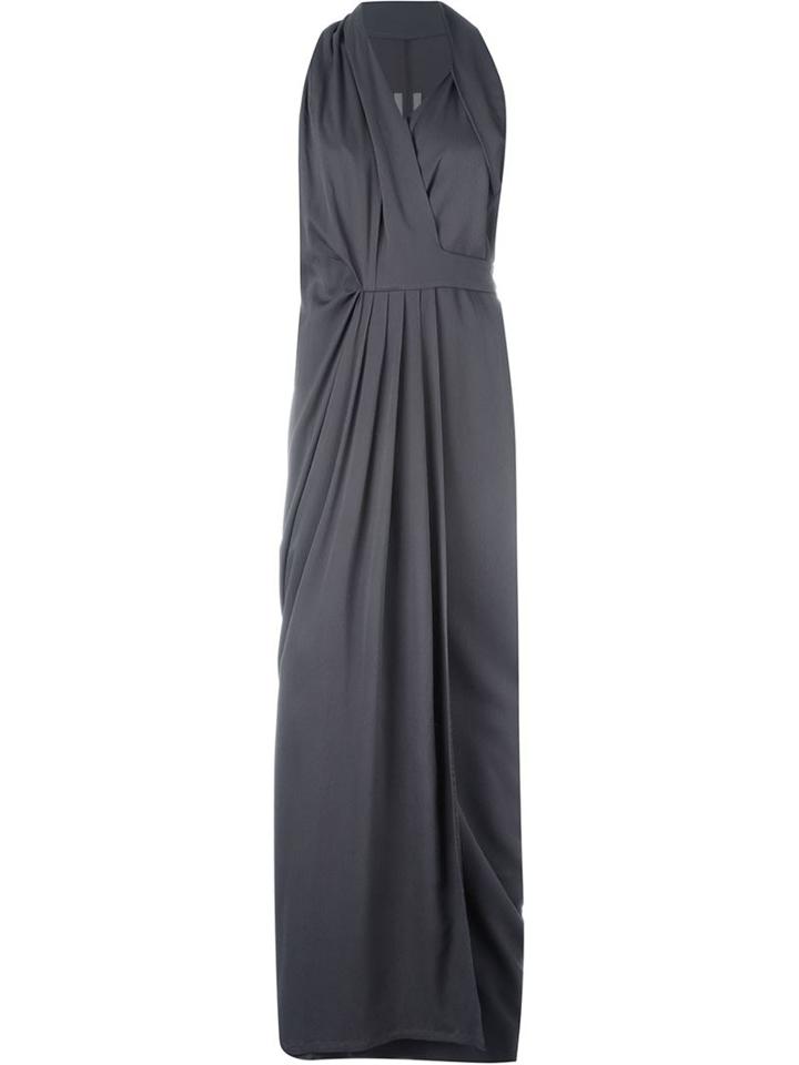 Rick Owens Draped Wrap Maxi Dress