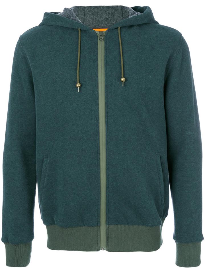 Mr & Mrs Italy - Patched Zipped Hoodie - Men - Cotton - 50, Green, Cotton