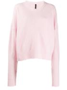 Unravel Project Relaxed Fit Jumper - Pink