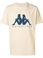 Paura X Kappa Logo Print T-shirt - Neutrals