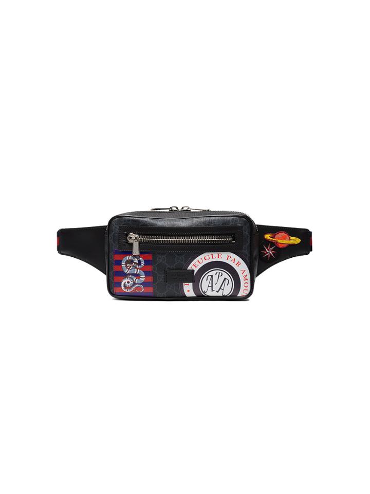 Gucci Night Courrier Gg Supreme Belt Bag I - Black