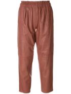 Forte Forte Cropped Trousers - Pink & Purple
