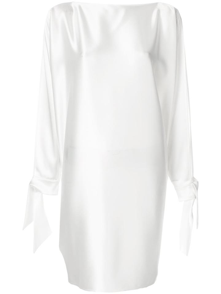 Gianluca Capannolo Sleeves Slit Dress - White