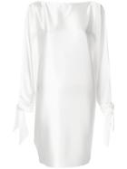 Gianluca Capannolo Sleeves Slit Dress - White
