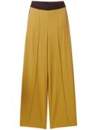 Amen Grosgrain Ribbon Palazzo Pants - Yellow & Orange
