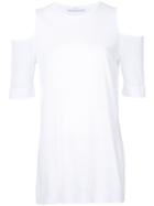 Astraet - Cold Shoulder Sweater - Women - Cotton - One Size, White, Cotton