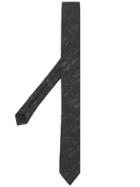 Saint Laurent Embroidered Pointed Tie - Black