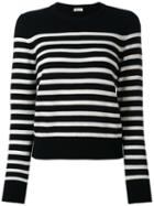 Cashmere Striped Sweater - Women - Cashmere - S, Black, Cashmere, Saint Laurent