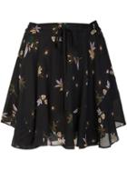 A.l.c. Floral Print Pleated Skirt