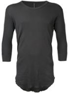 Kazuyuki Kumagai Three-quarter Sleeve T-shirt, Men's, Size: 3, Green, Cotton