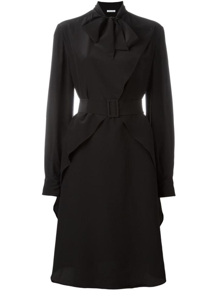 Tomas Maier Pussy Bow Dress, Women's, Size: 6, Black, Silk