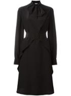 Tomas Maier Pussy Bow Dress, Women's, Size: 6, Black, Silk