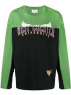 Maison Margiela Patchwork Long Sleeve T-shirt - Green