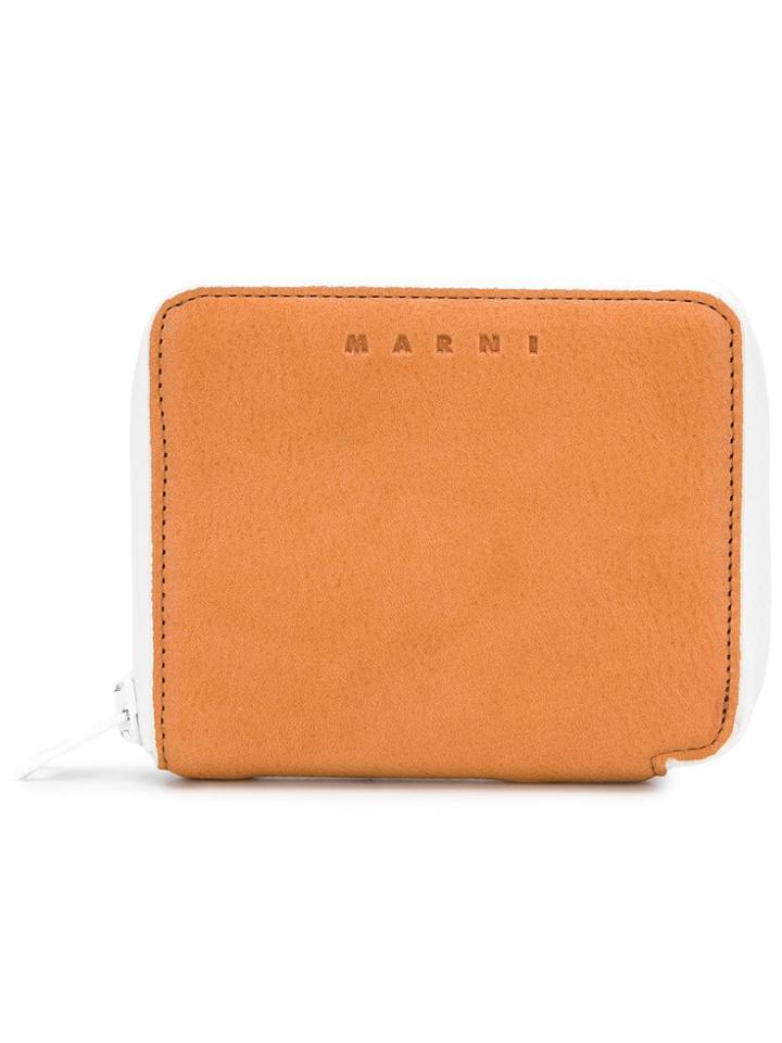 Marni Zip Around Coin Purse - Nude & Neutrals