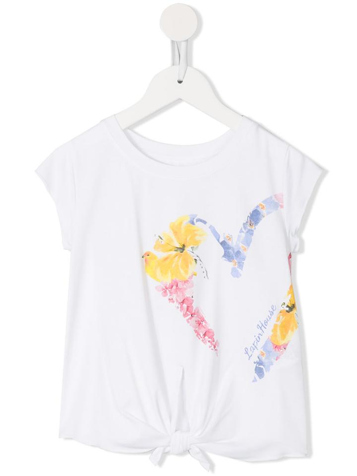 Lapin House Tie Knot T-shirt, Girl's, Size: 6 Yrs, White