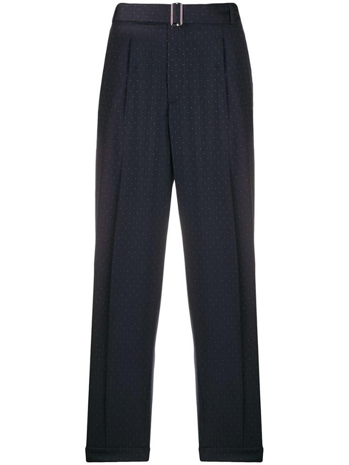 Officine Generale Pierre Polka-dot Trousers - Blue