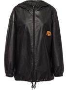 Prada Nappa Leather Hooded Jacket - Black