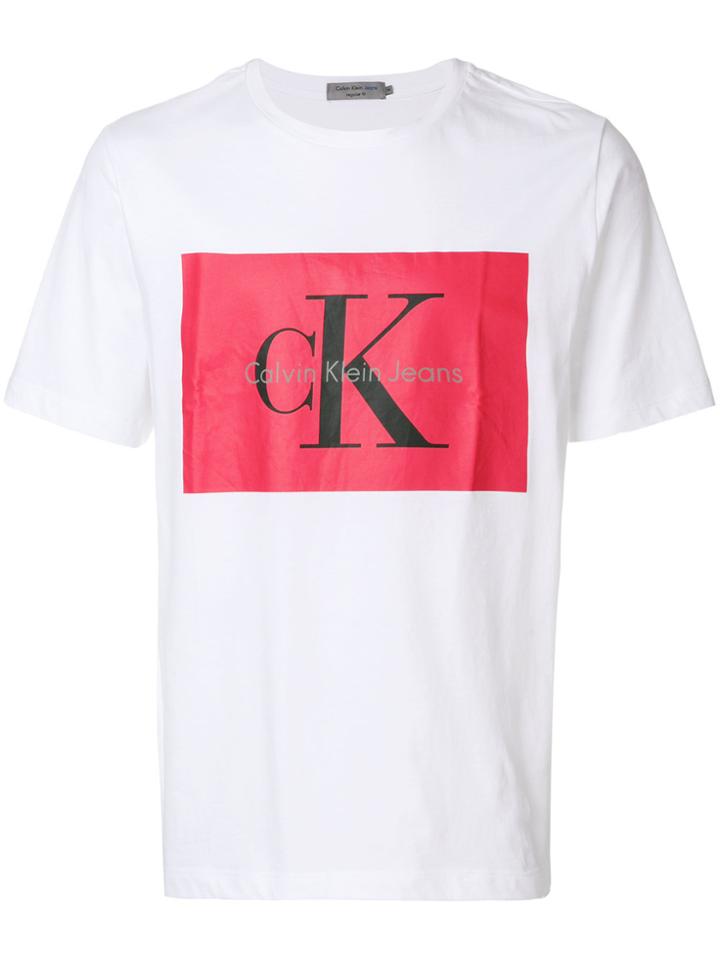 Calvin Klein Jeans Contrast Logo T-shirt - White