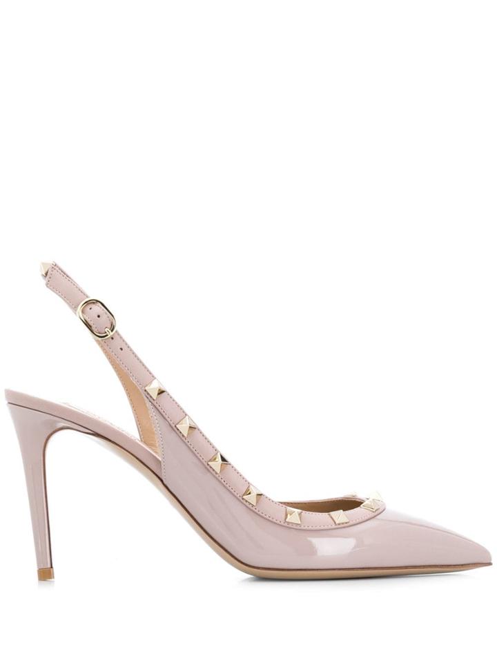 Valentino Valentino Garavani Rockctud Slingback Pumps - Pink
