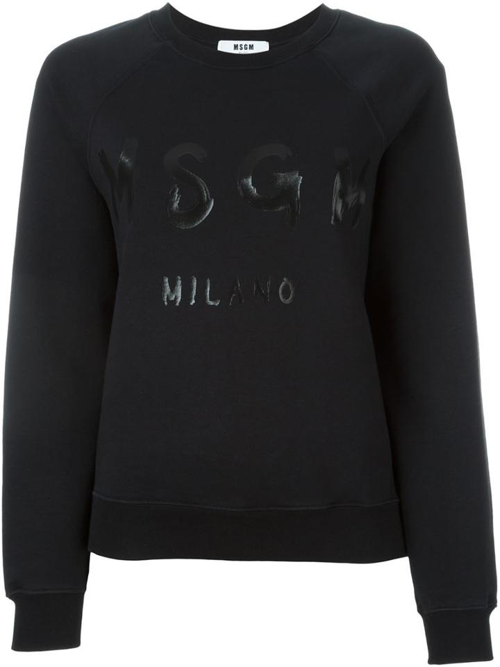 Msgm Front Logo Sweatshirt