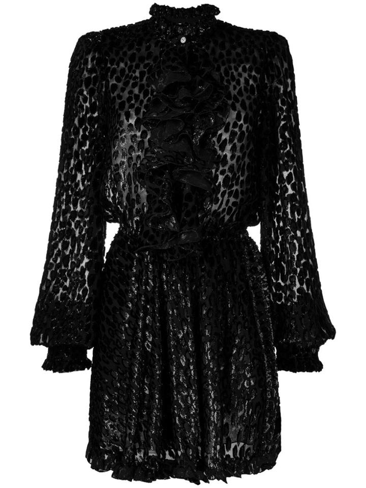 Redemption Animal Print Shirt Dress - Black