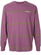 Supreme Striped Longsleeve Top Fw17 - Purple