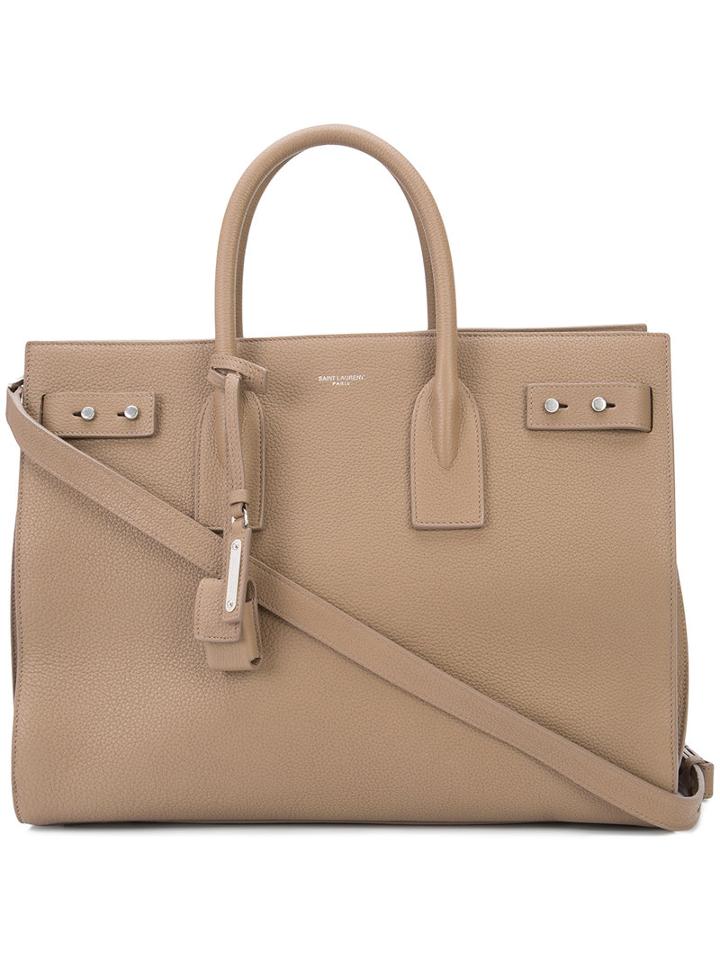 Saint Laurent - Small Sac De Jour Souple Tote Bag - Women - Bos Taurus - One Size, Brown, Bos Taurus