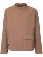 Lemaire Flap Pocket Sweatshirt - Brown