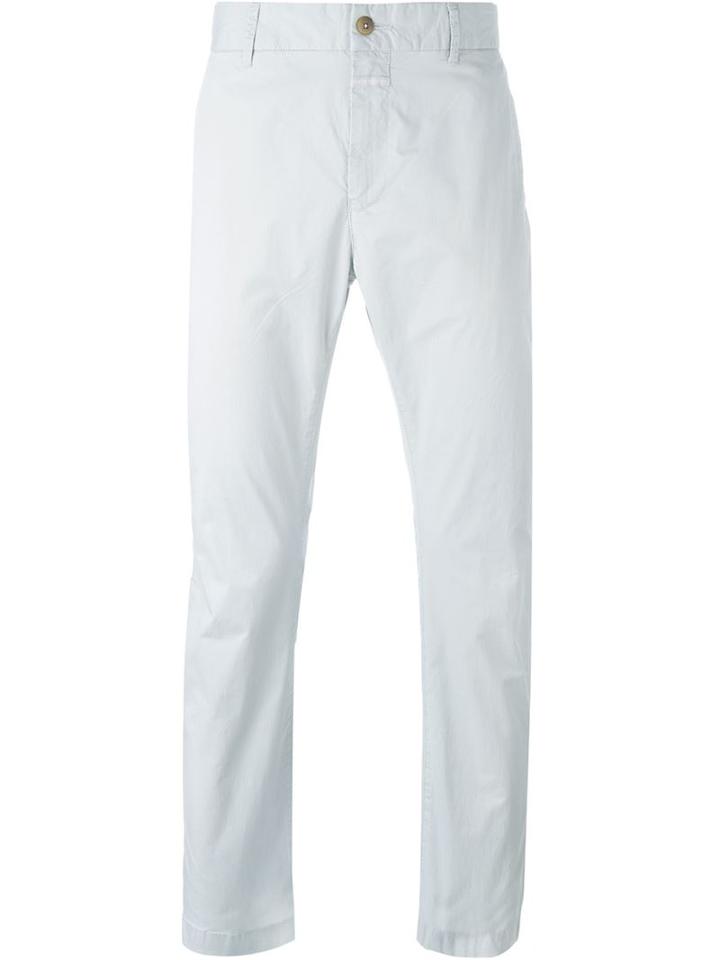 Closed Chino Trousers, Men's, Size: 32/34, Grey, Cotton/spandex/elastane