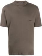 Anglozine Funnel-neck T-shirt - Grey