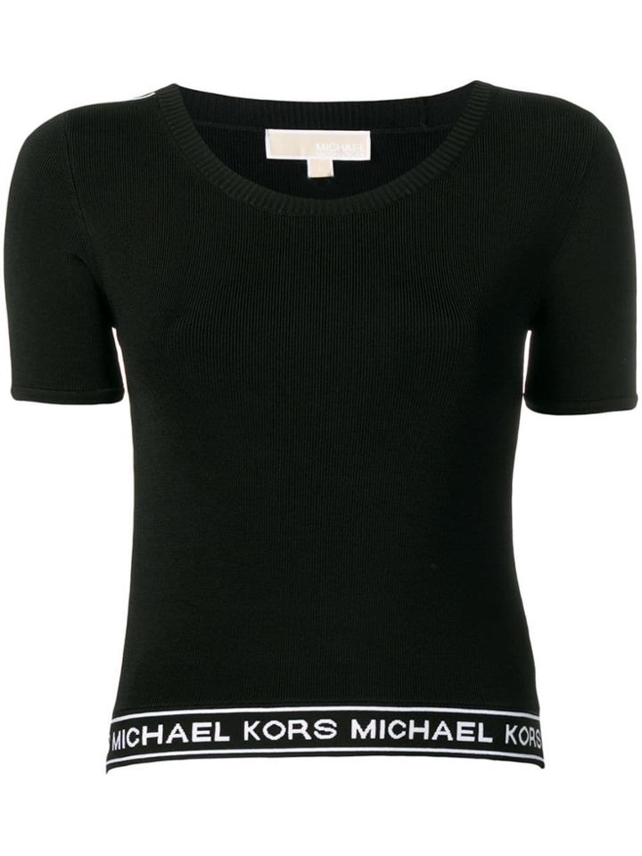 Michael Michael Kors Tape Logo T-shirt - Black
