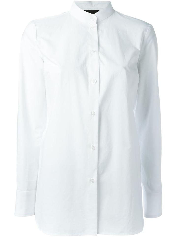 Erika Cavallini Open Back Blouse, Women's, Size: 44, White, Cotton