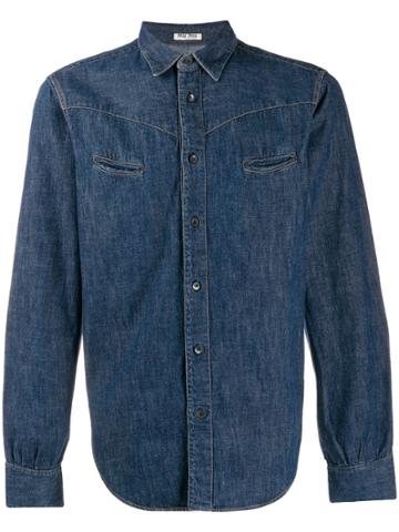 Miu Miu Pre-owned Blue Denim Shirt 2000