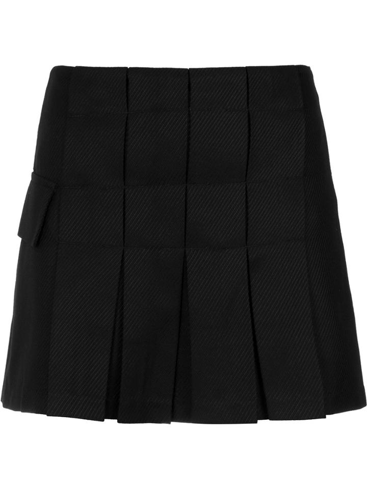 Andrea Bogosian Pleated Short Skirt - Black