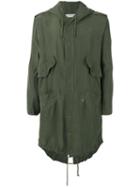 Faith Connexion - Multi-pockets Hooded Coat - Men - Silk - M, Green, Silk