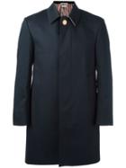Thom Browne Bal Collar Mackintosh Overcoat - Blue