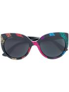 Gucci Eyewear Glitter Stripe Sunglasses - Black