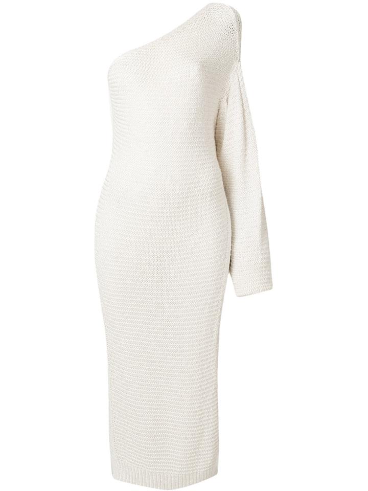 Stella Mccartney Longline One Shoulder Sweater - White