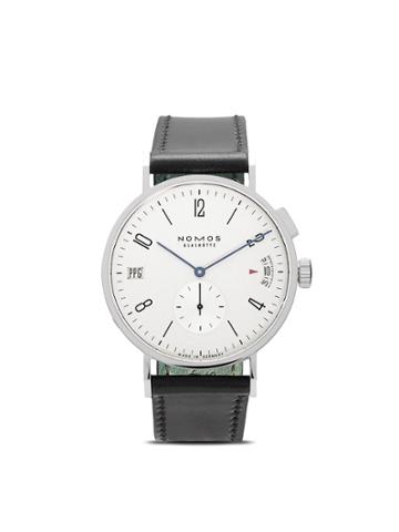 Nomos Tangomat Gmt 40mm - White, Silver-plated