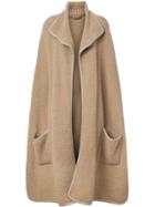 Burberry Wool Fleece Cape - Brown