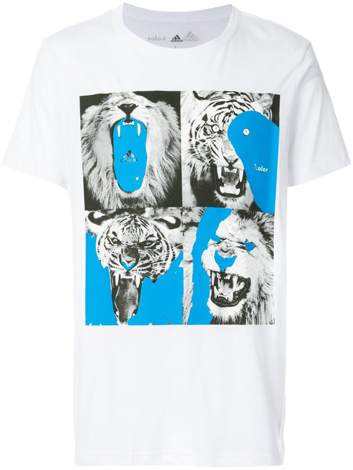 Adidas By Kolor Graphic Print T-shirt - White