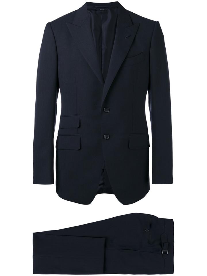Tom Ford Formal Suit, Men's, Size: 50, Blue, Silk/cupro/wool