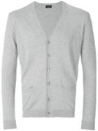 Roberto Collina V-neck Fitted Cardigan - Grey