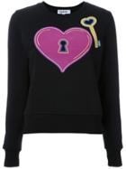 Yazbukey Heart And Key Print Sweatshirt - Black